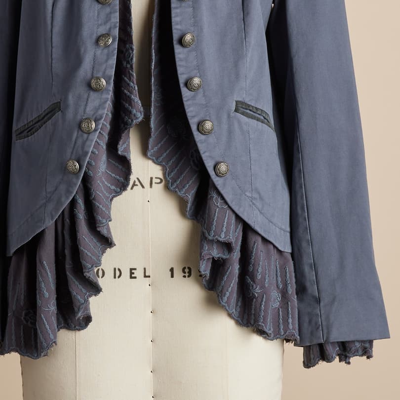 Irene Ruffle Jacket, Petite View 4