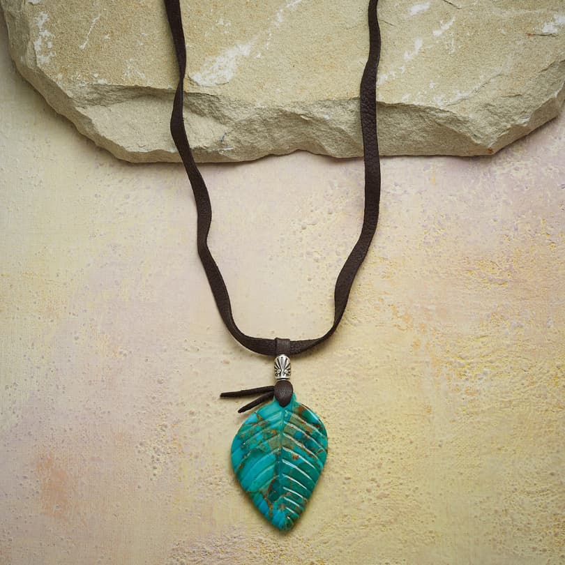 FALLEN LEAF TURQUOISE NECKLACE view 1