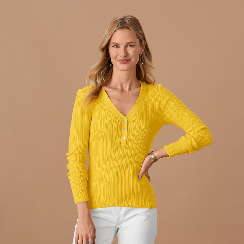 Averie Rib Henley, Petite View 17