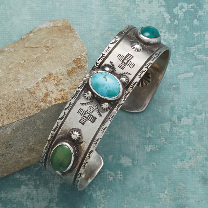 1920S TURQUOISE CUFF view 1