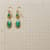 WRAPPED EMERALD EARRINGS view 1