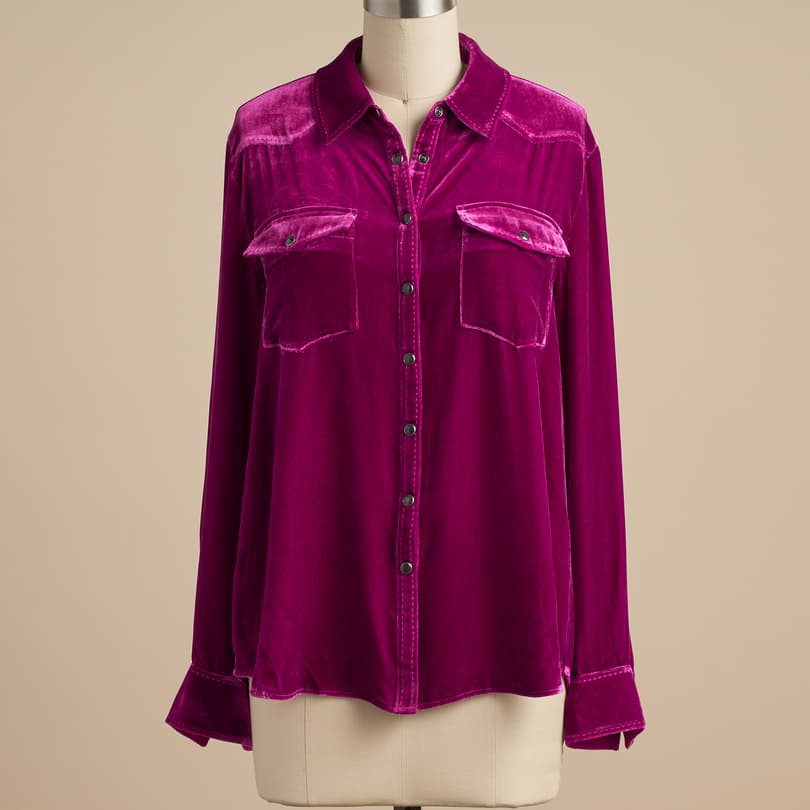 Anja Velvet Shirt View 3