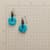 TURQUOISE DISK EARRINGS view 1