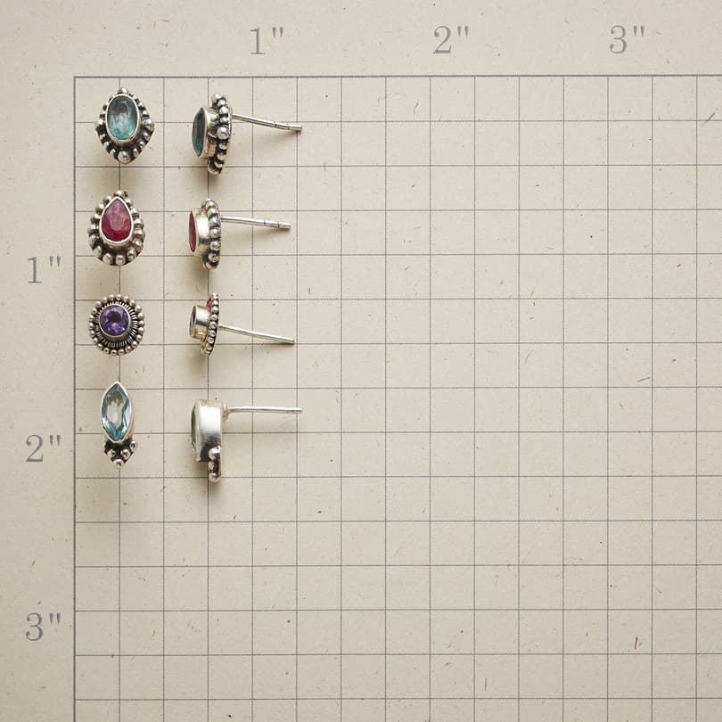 FAB FOUR EARRINGS, SET OF 4 view 1