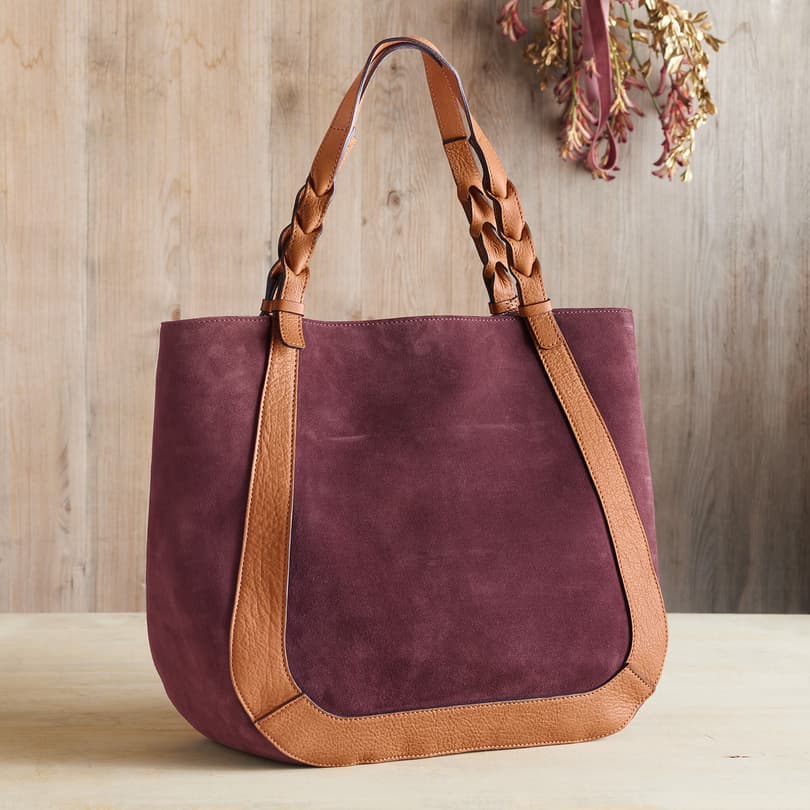 Buy Handmade Large Nubuck Leather Dark Brown Tote Bag Boho Western, made to  order from Resplendent Leather