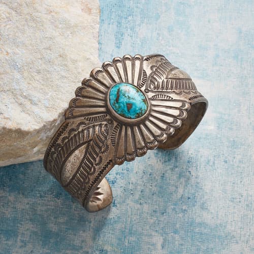 STORMY MOUNTAIN TURQUOISE CUFF view 1
