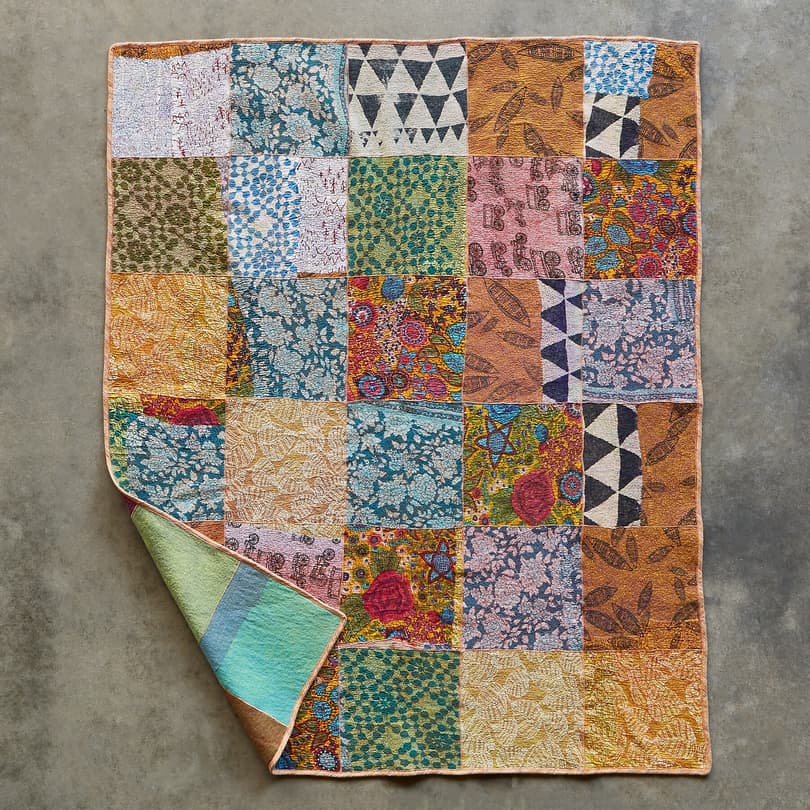 WHIMSY PATCHWORK THROW view 1