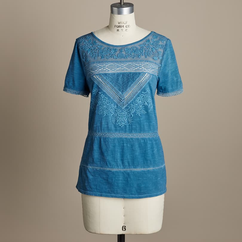 Imogen Lace Tee  Sundance Catalog