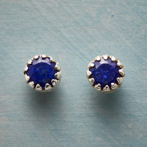 ENCIRCLED LAPIS EARRINGS view 1