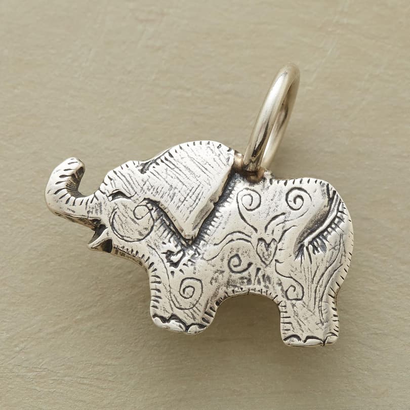 STERLING SILVER ELEPHANT CHARM view 1