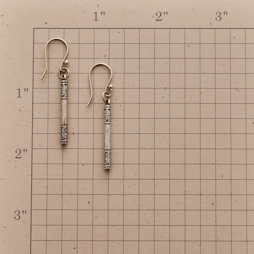 BANDED BATON EARRINGS view 1