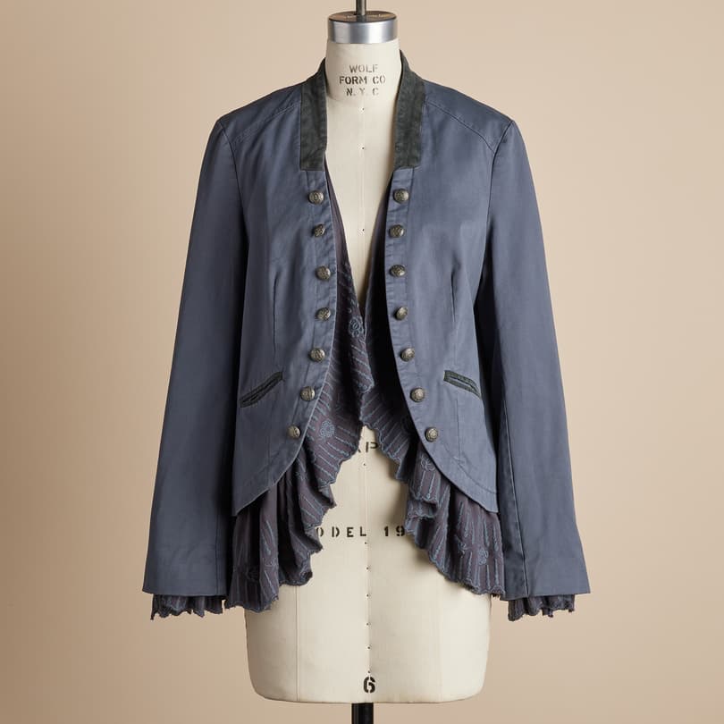 Irene Ruffle Jacket, Petite View 2