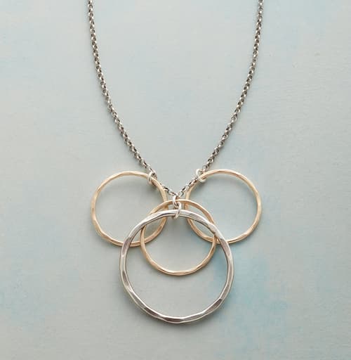 FINE CIRCLES NECKLACE view 1