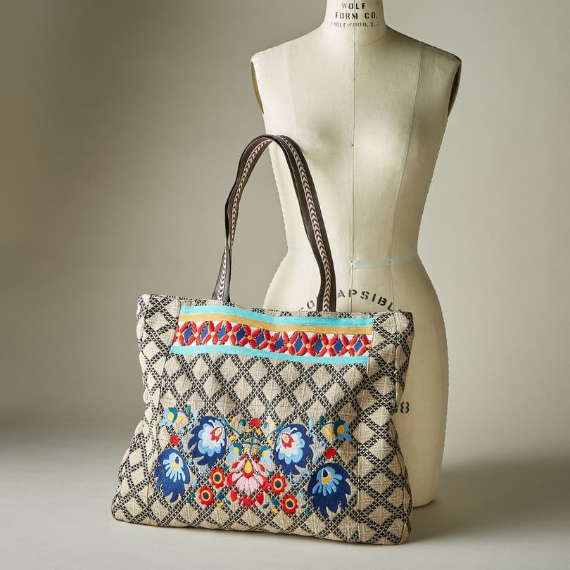 FREE-SPIRITED FLORAL TOTE view 3