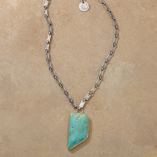 Turquoise Talisman Necklace View 1