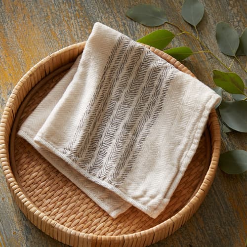 JAPANESE TAUPE WASHCLOTH view 1