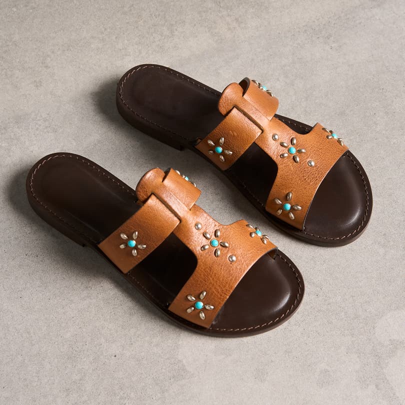 Zinnia Studded Slides View 6