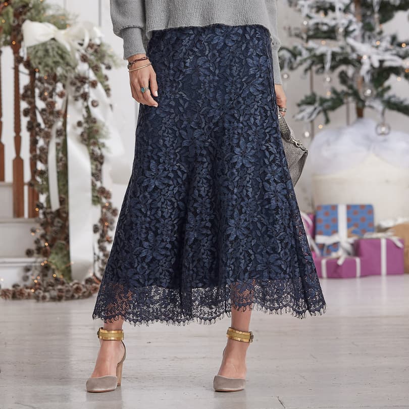 FLORAL LACE SKIRT view 1