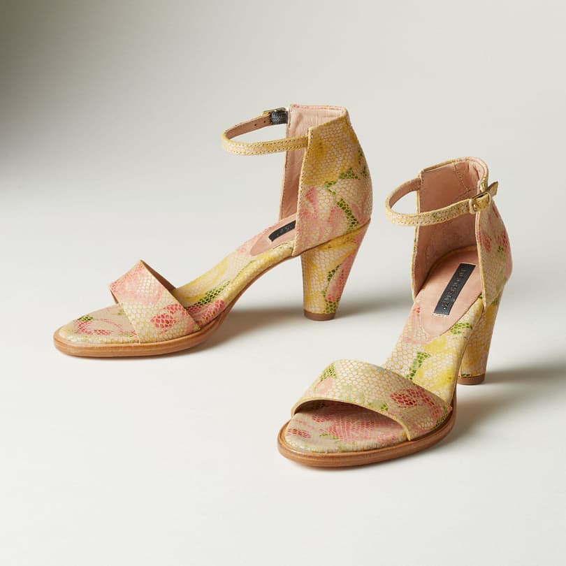SASSY FLORAL SANDALS view 1 YELLOW FLO