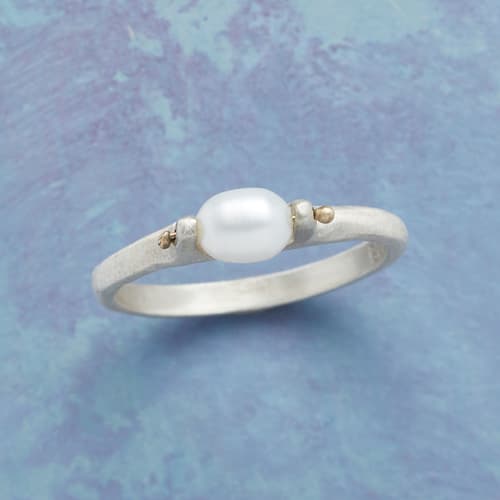 PINNED PEARL RING view 1