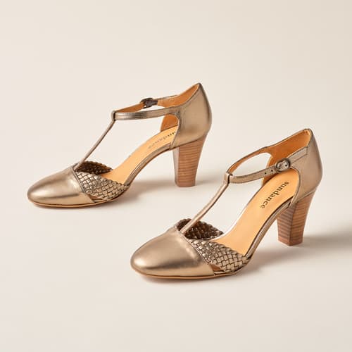 Aurelia Heels View 3Gold