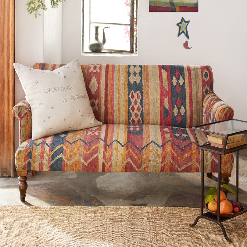 CABIN CREEK KILIM LOVESEAT view 1