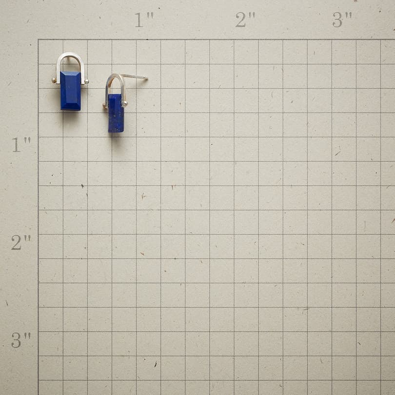 LAPIS PERGOLA EARRINGS view 1
