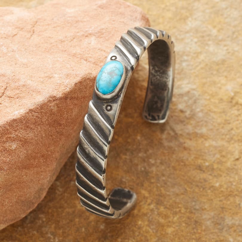 NEW TWIST TURQUOISE CUFF view 1