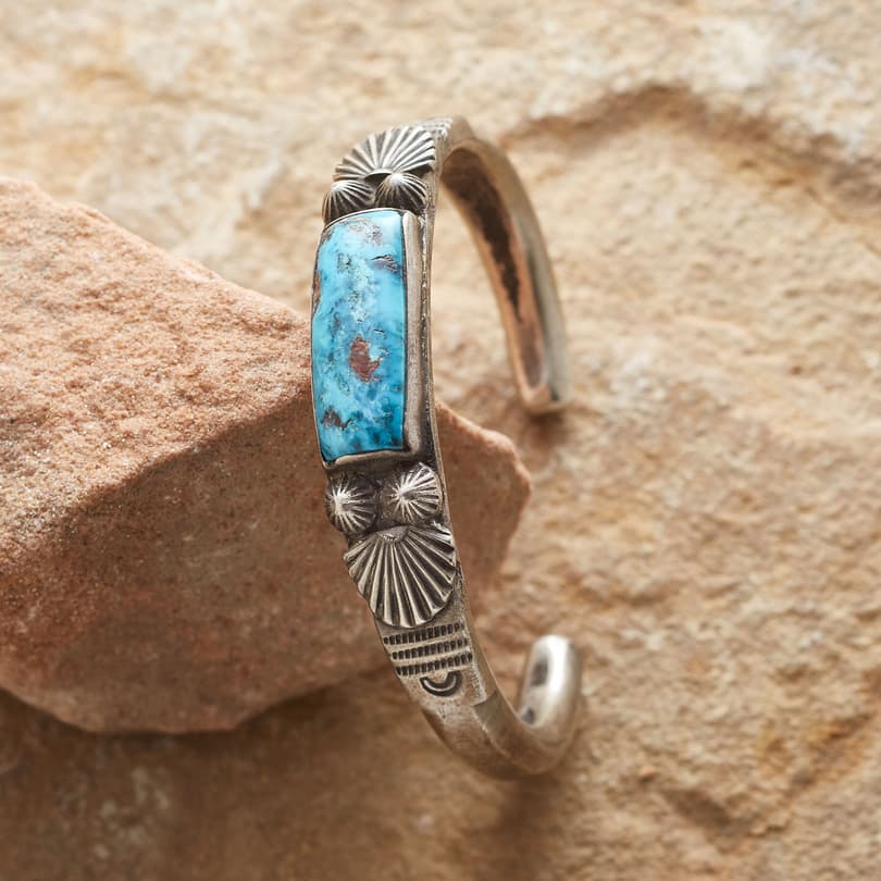 TURQUOISE FANNED CUFF view 1