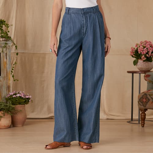 En Saison Wide Leg Trousers View 6Denim