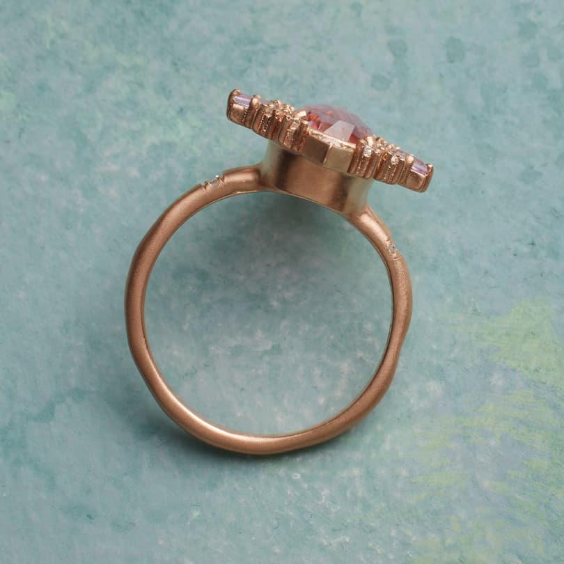 Rose Starburst Ring View 2