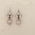 ROSE QUARTZ TREFOIL EARRINGS view 1