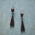 GARNET GEOMETRY EARRINGS view 1