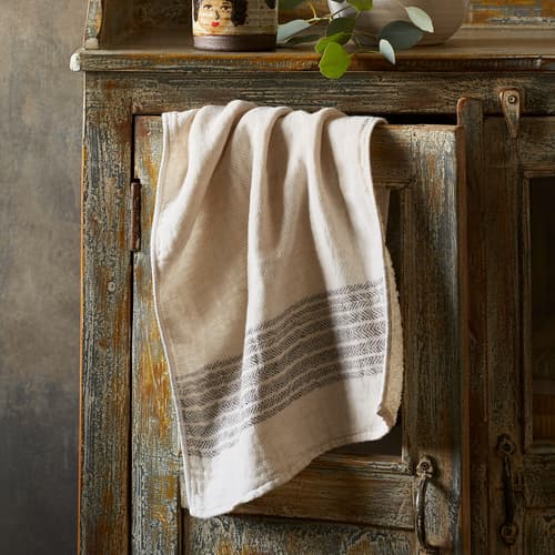 JAPANESE TAUPE HAND TOWEL view 1