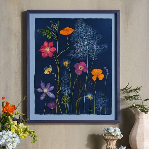 Poppies, Clematis, Fennel Painting View 1