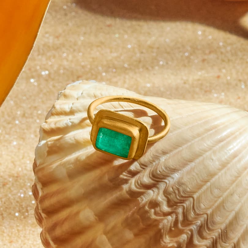 Emerald Goddess Ring View 3