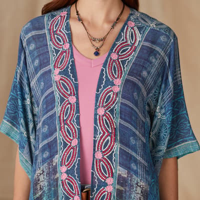 Blue Lagoon Kimono | Sundance Catalog