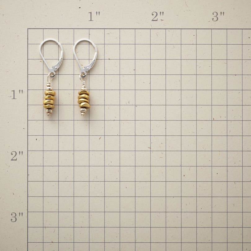 BRASS CAIRN EARRINGS view 1