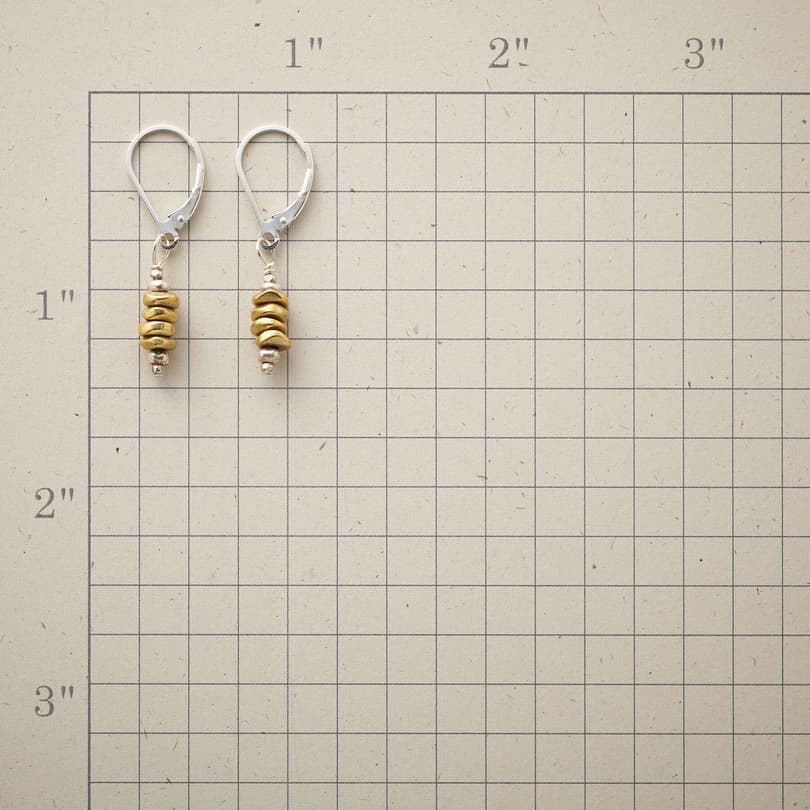 BRASS CAIRN EARRINGS view 1