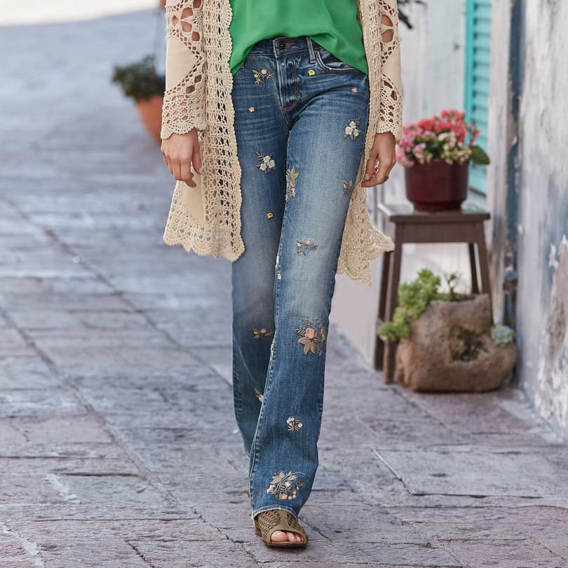 KELLY FLORAL PATCH JEAN view 1