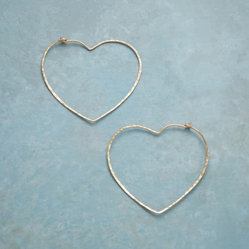 HEARTBEAT HOOP EARRINGS view 1