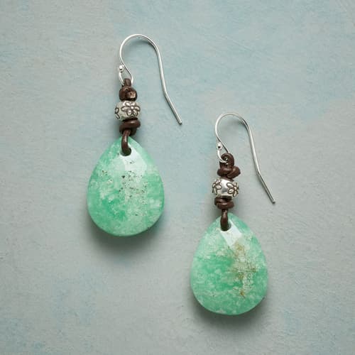 FLORA CHRYSOPRASE EARRINGS view 1