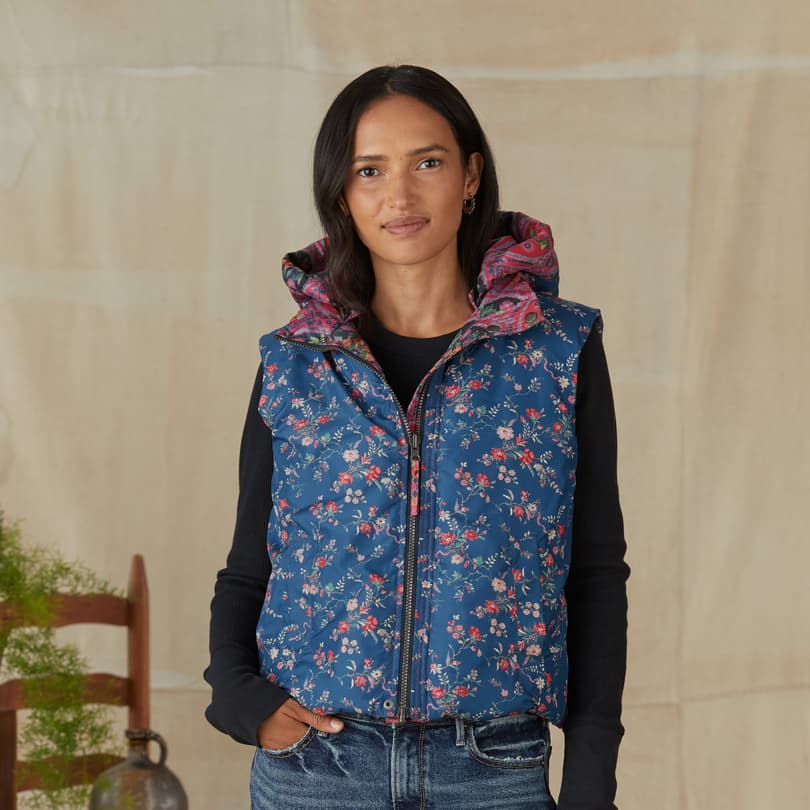 Fiorella Reversible Vest | Sundance Catalog