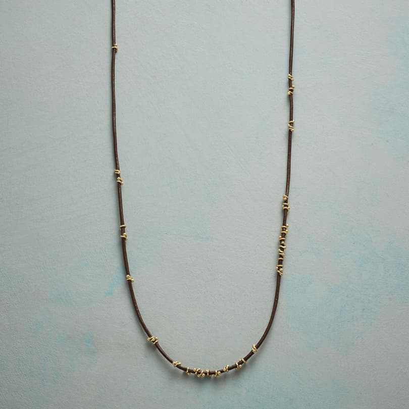 TWISTS OF GOLD NECKLACE view 1