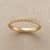SINGLE ROW YELLOW GOLD PAVE DIAMOND RING view 1
