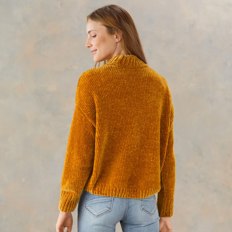 CHENILLE MOCK SWEATER view 1