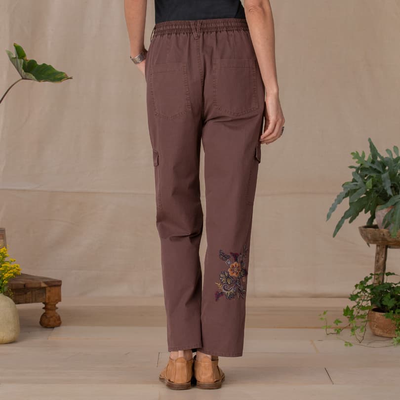 Natalia Embroidered Pants - Petites View 3