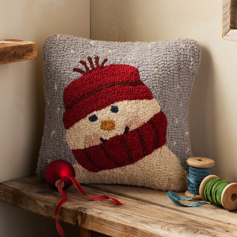 Frosty Greetings Pillow View 1
