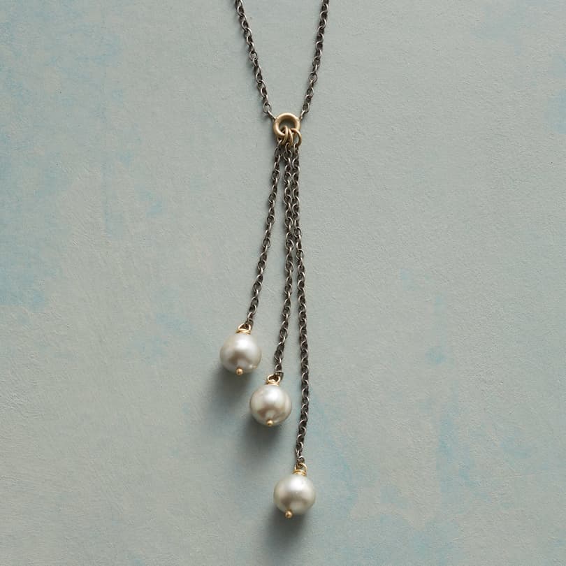 PEARL TRINITY NECKLACE view 1
