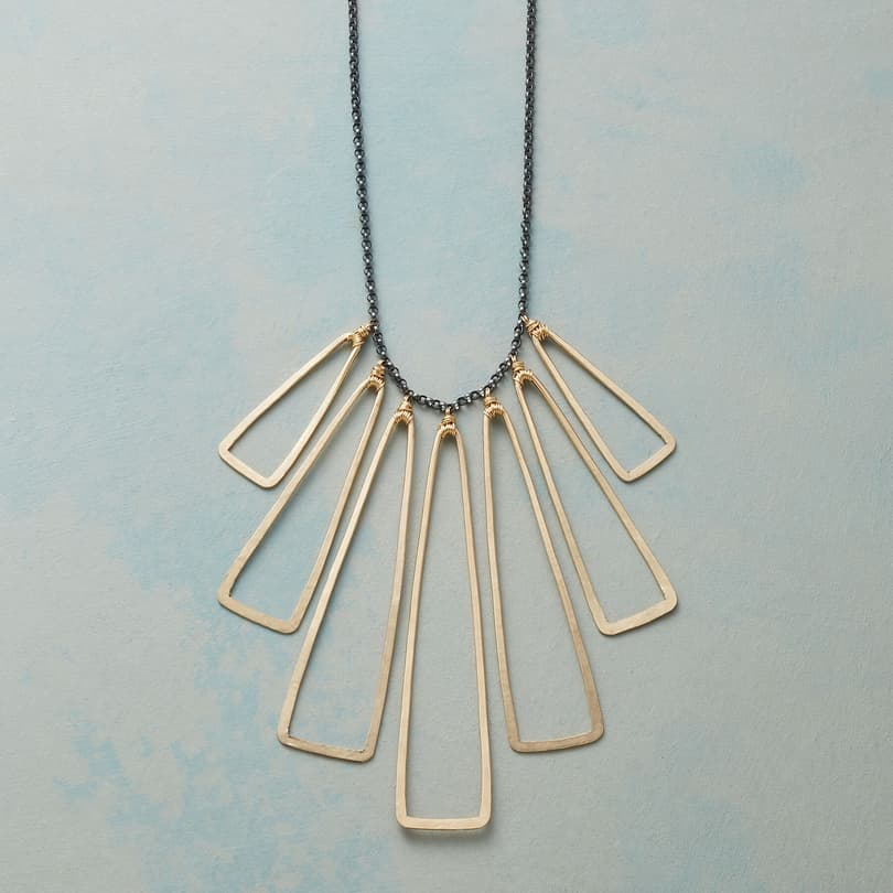 INTERSECTING TRIANGLES NECKLACE view 1
